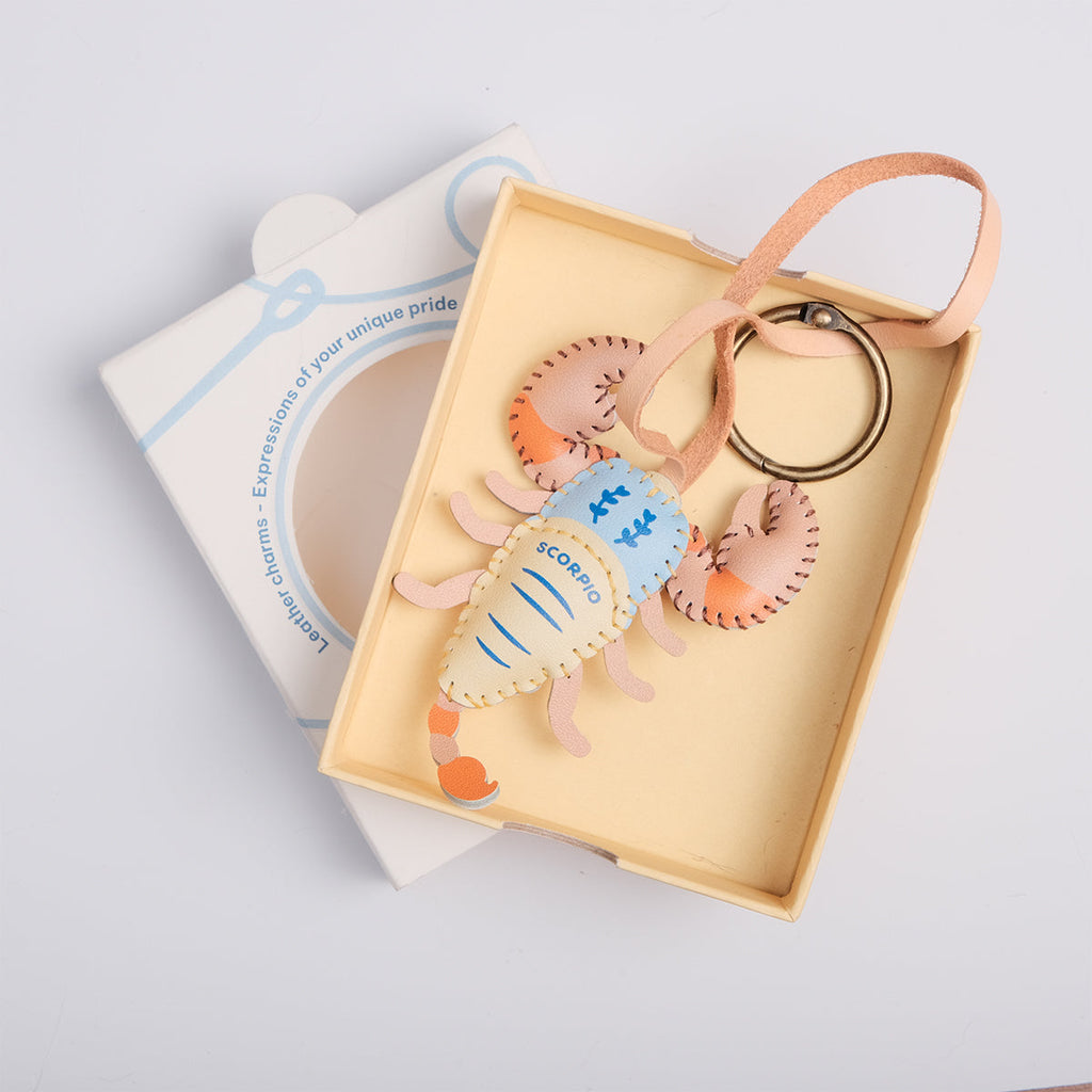  Scorpio Leather Bag Charm-293