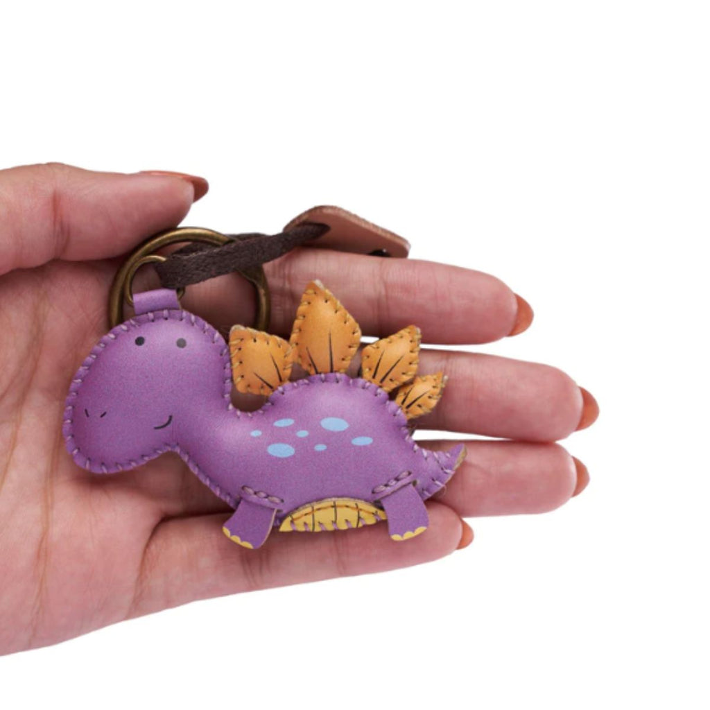  Stegosaurus Leather Bag Charm-434