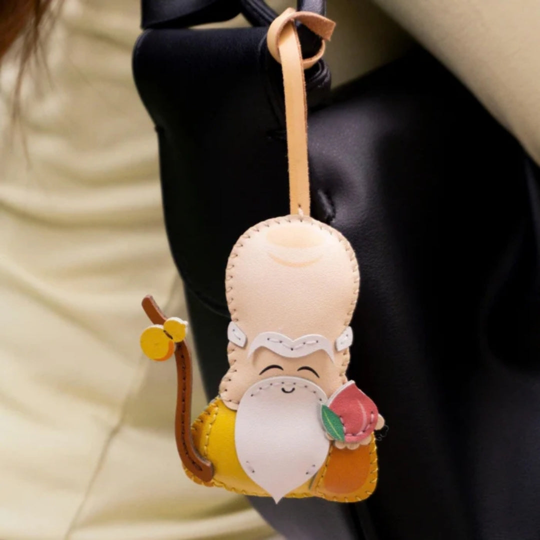 The Three Gods Leather Bag Charm