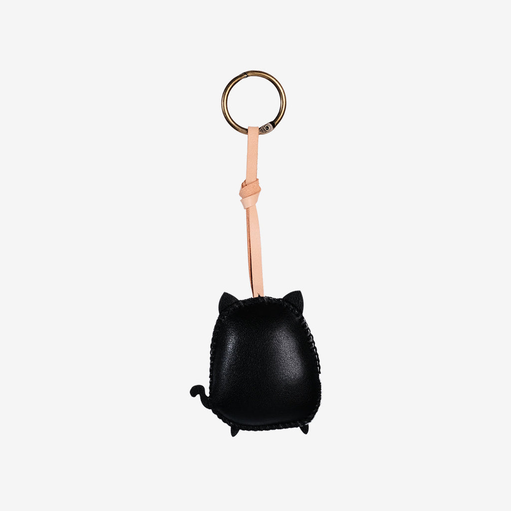  Tuxedo Cat Leather Bag Charm-346