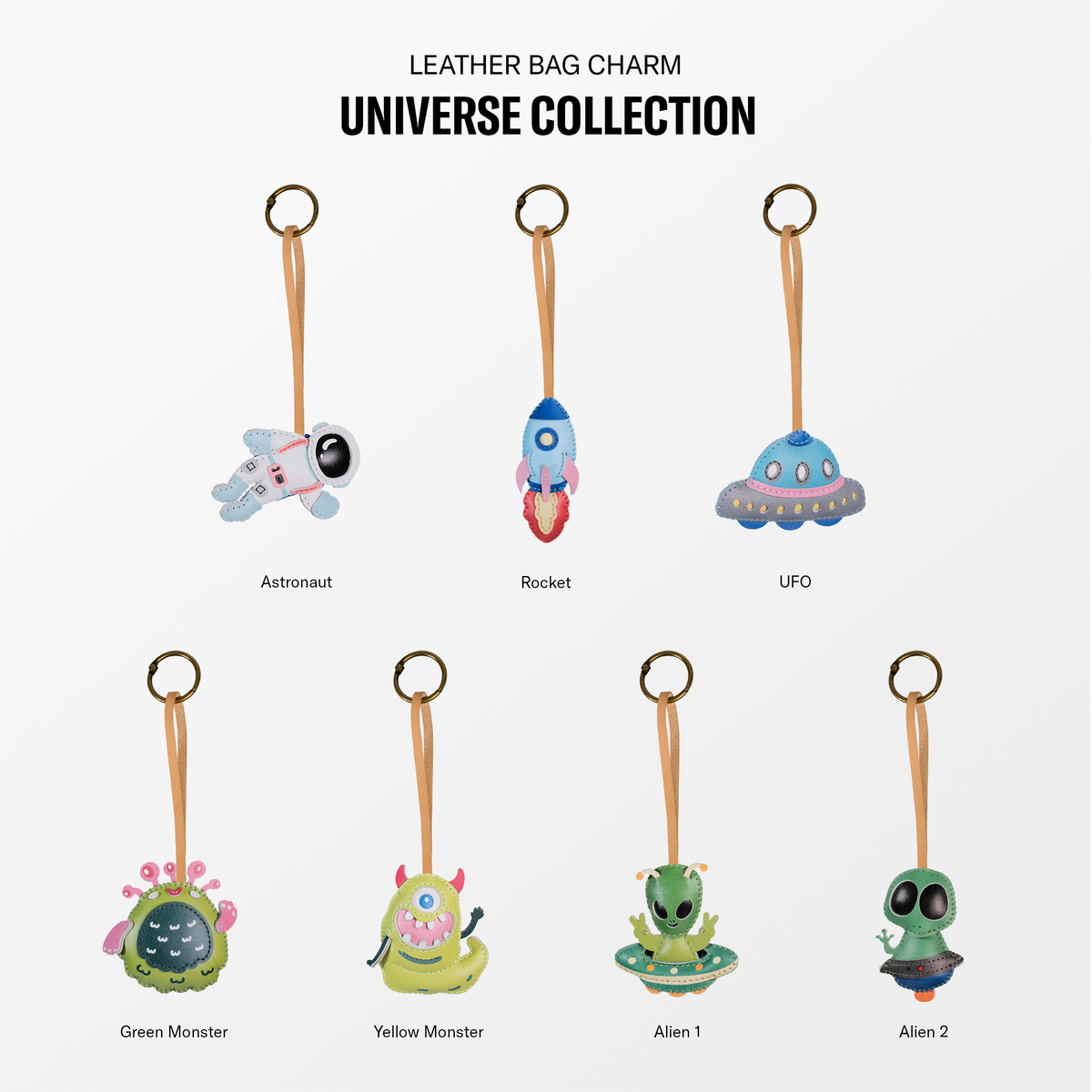 Universe Collection Leather Bag Charm