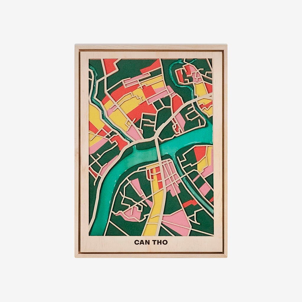 Vietnam Wooden City Map Collection-520