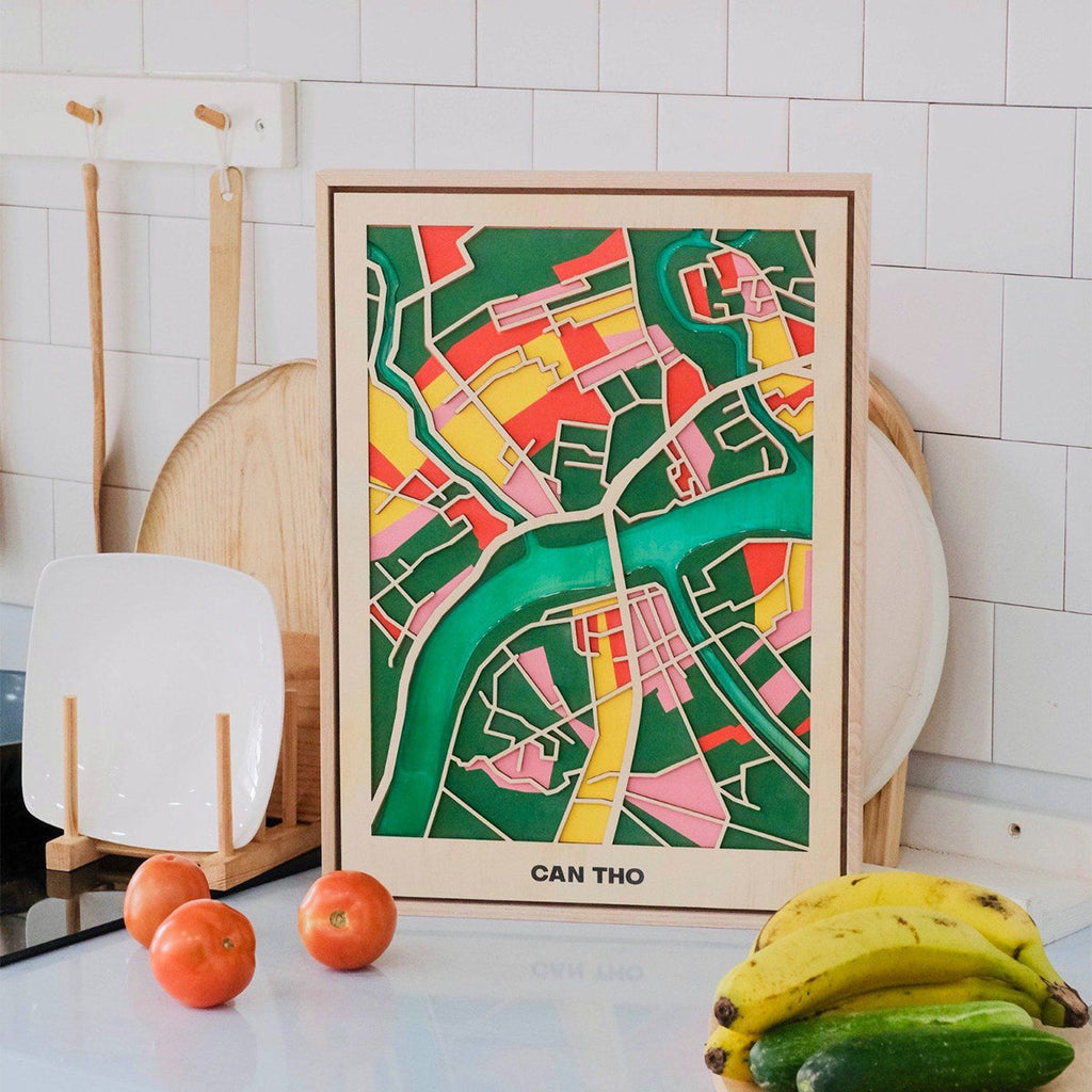  Vietnam Wooden City Map Collection-521
