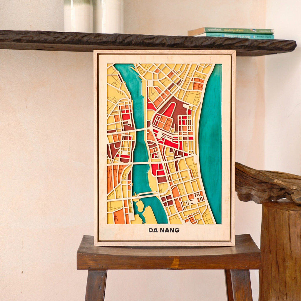  Vietnam Wooden City Map Collection-528