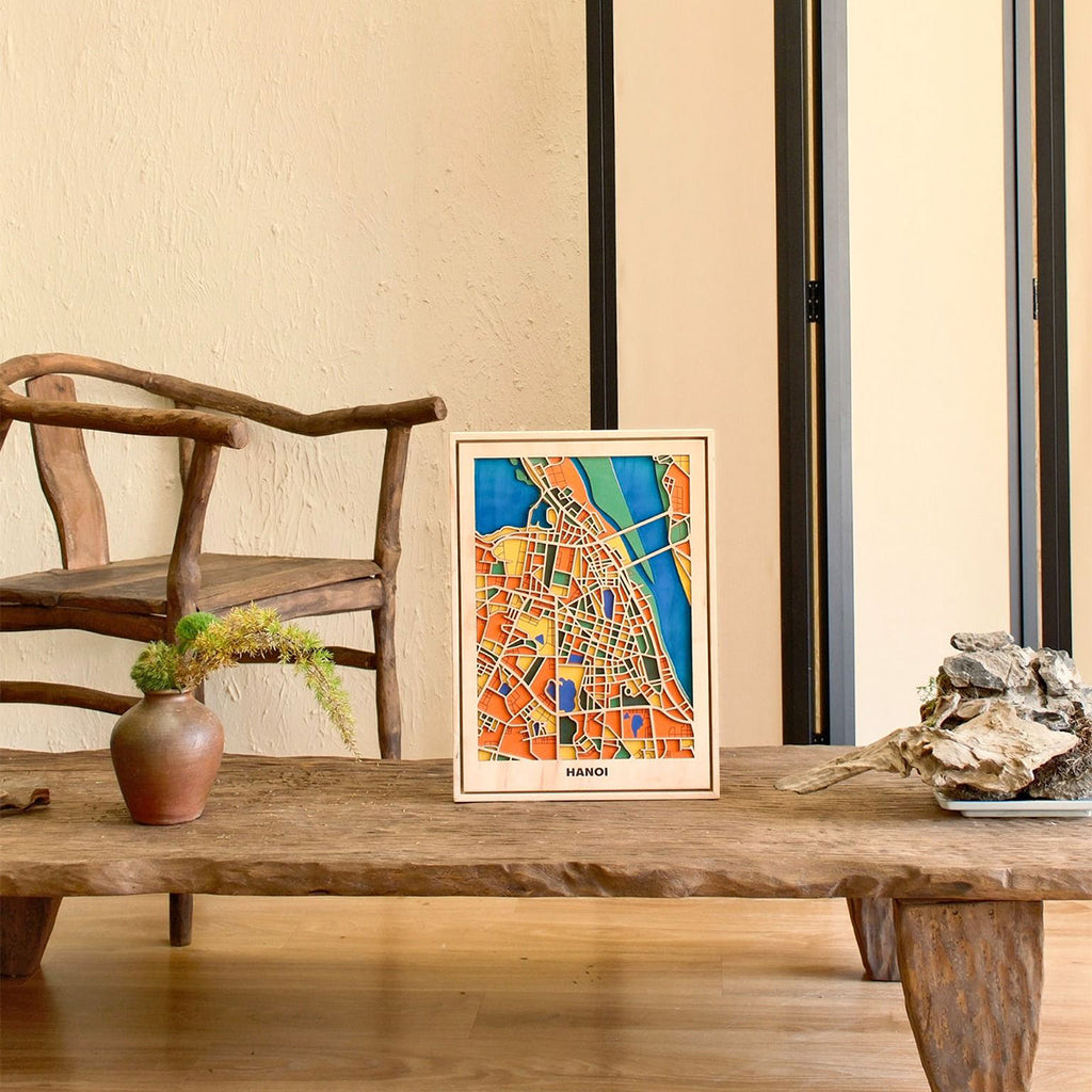  Vietnam Wooden City Map Collection-535