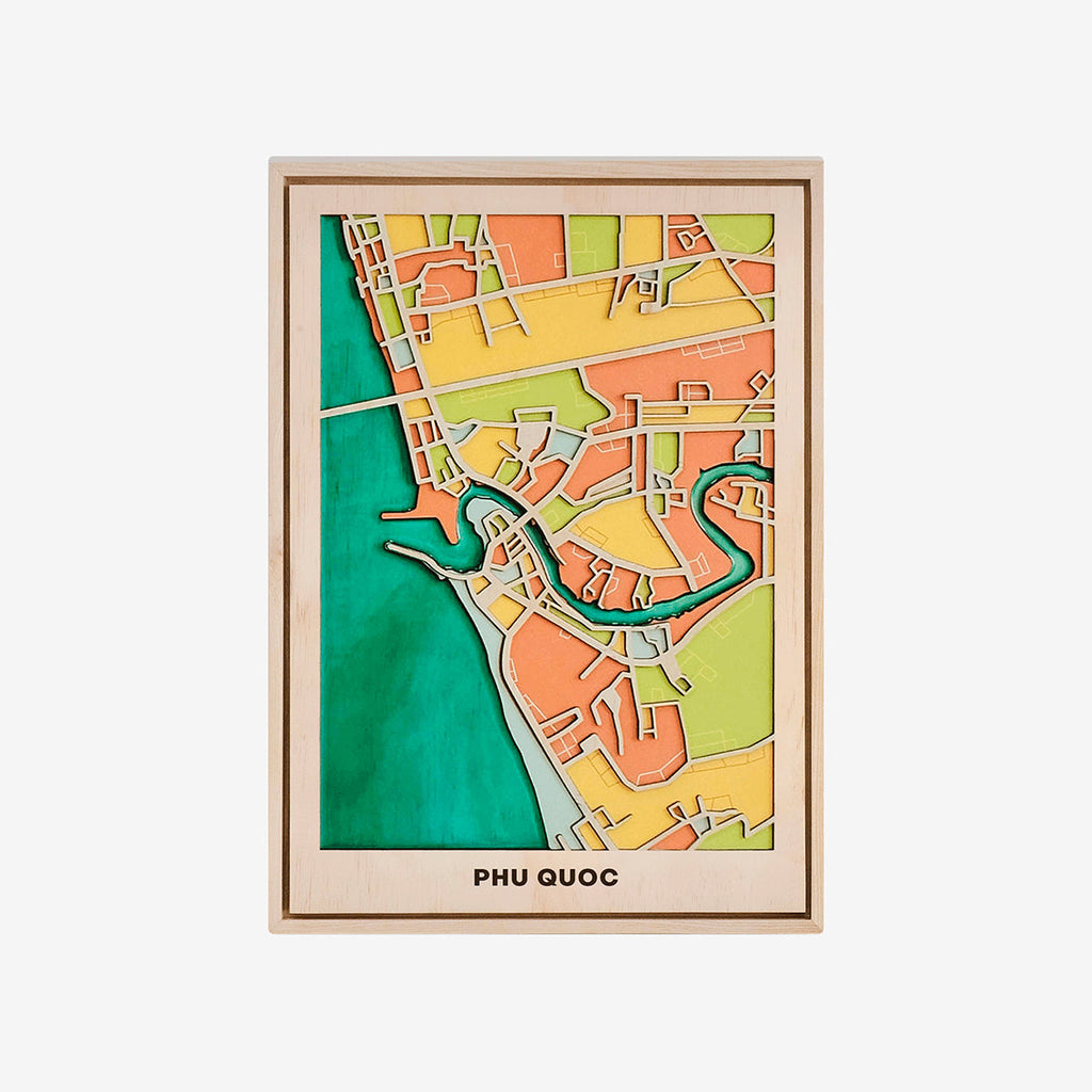  Vietnam Wooden City Map Collection-547