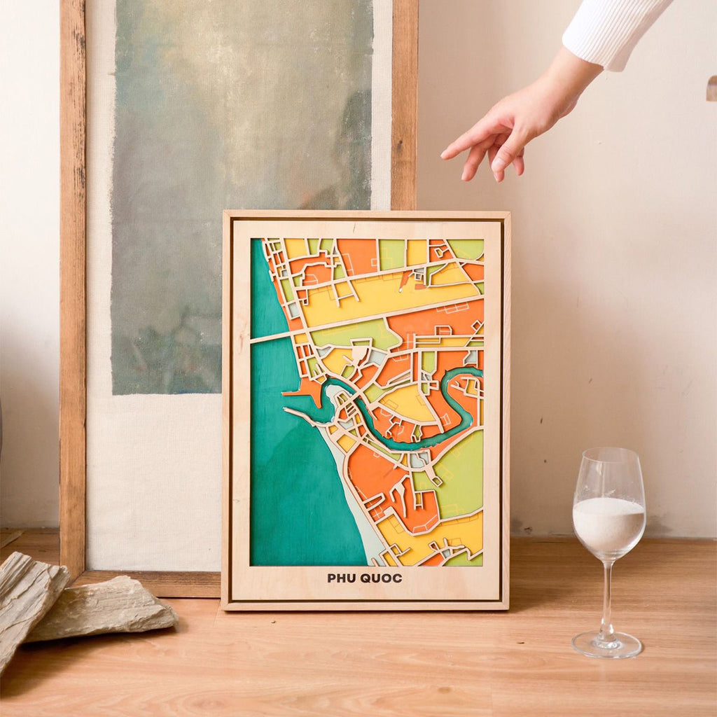  Vietnam Wooden City Map Collection-548