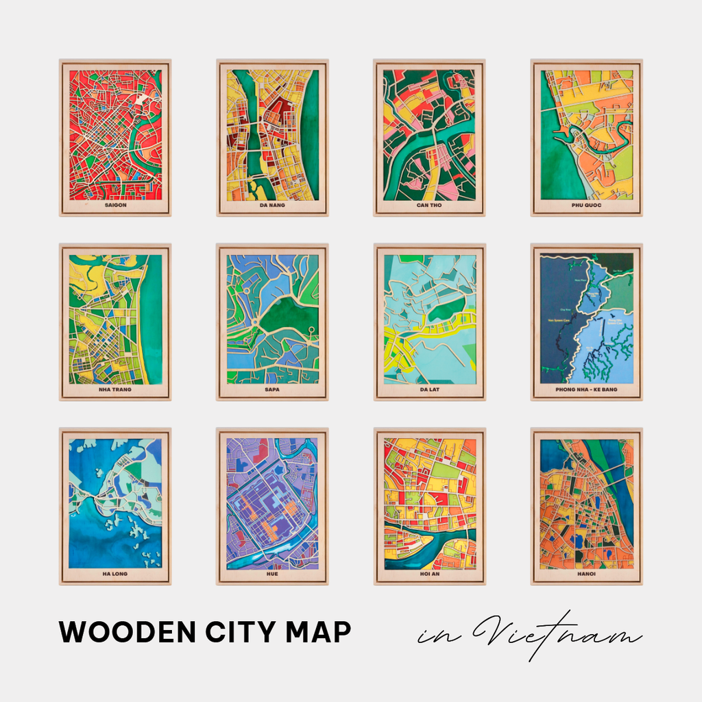  Vietnam Wooden City Map Collection-556