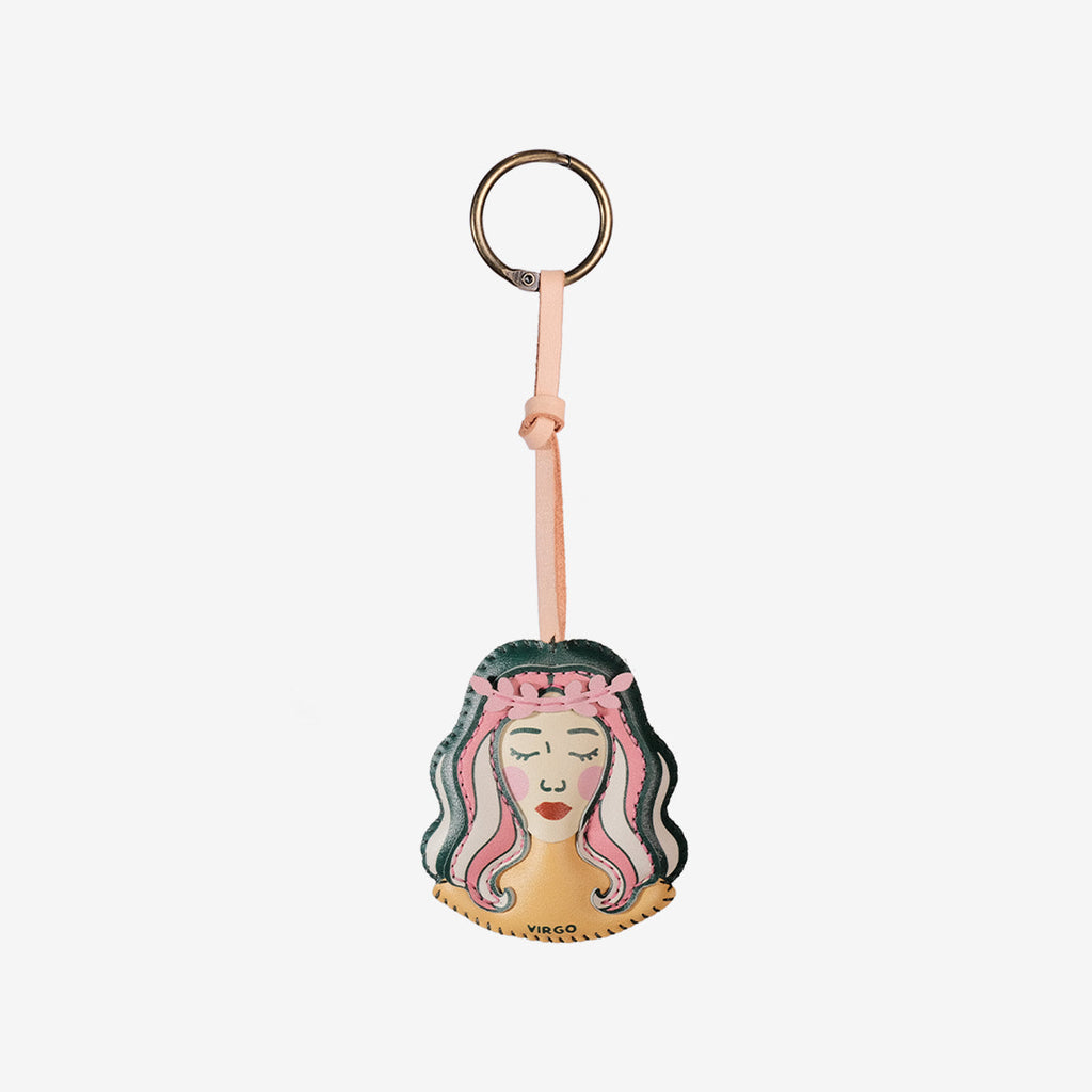 Virgo Leather Bag Charm-361