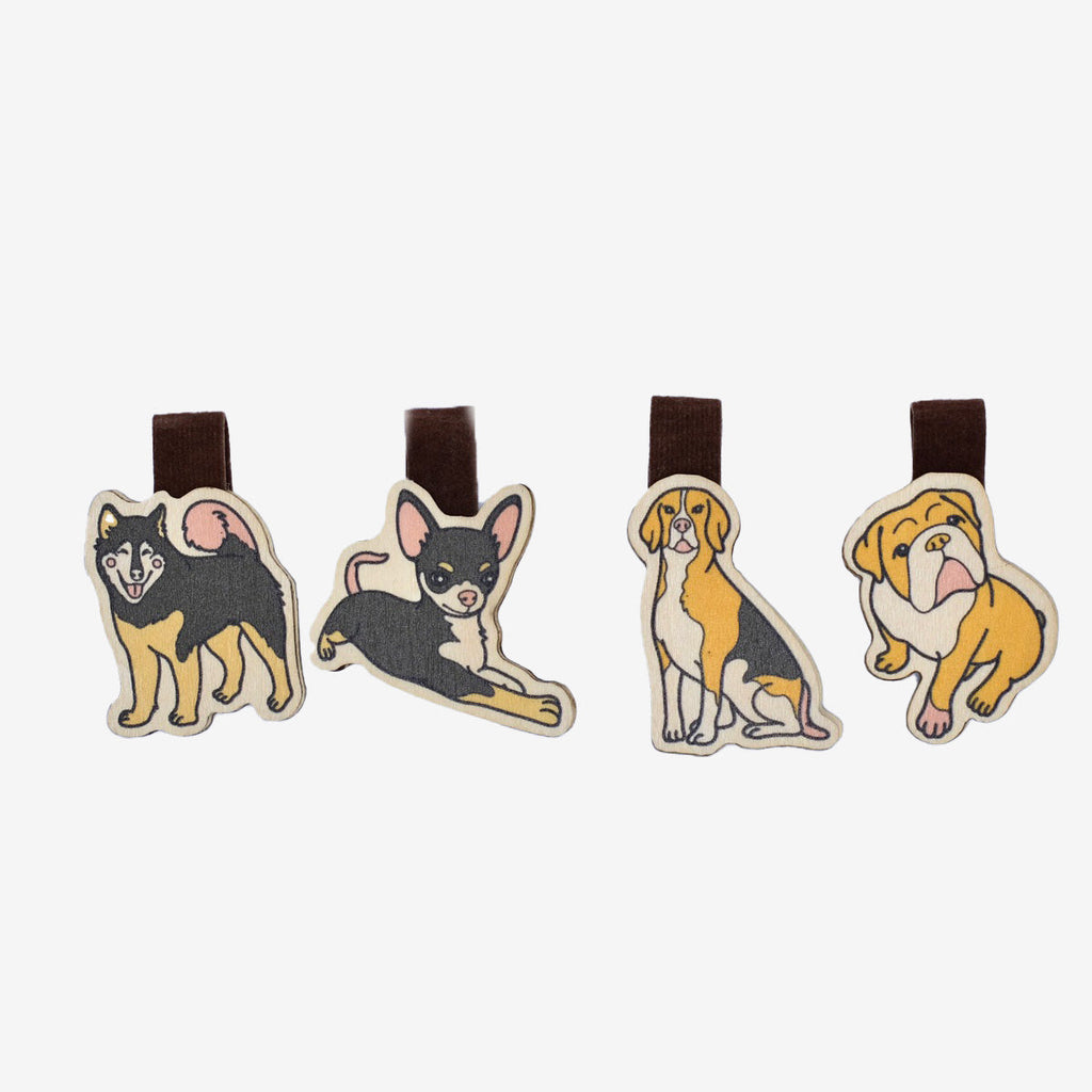 Wooden Bookmark Set 4 - Dog