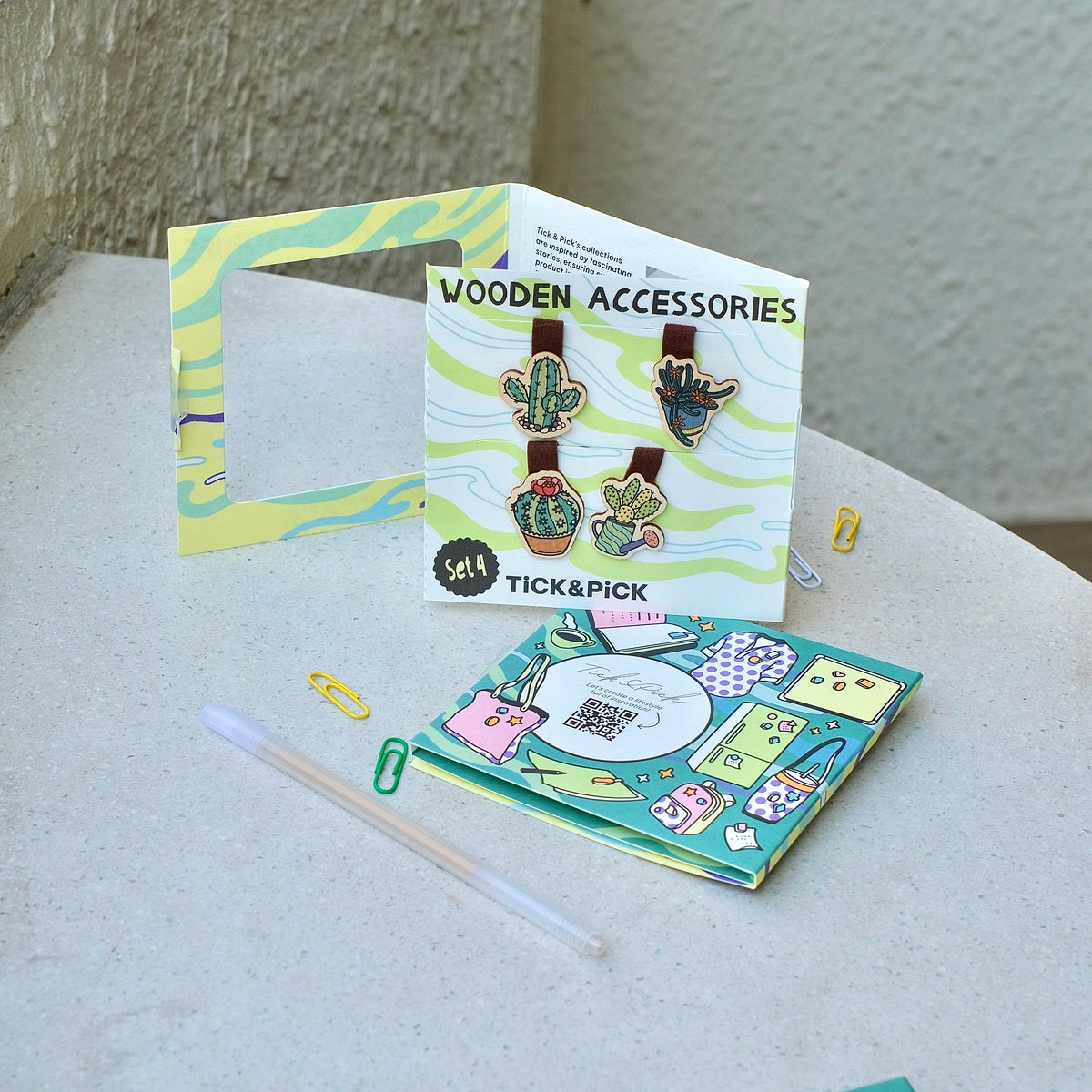 Wooden Bookmark (Set 4) - Plant & Insect