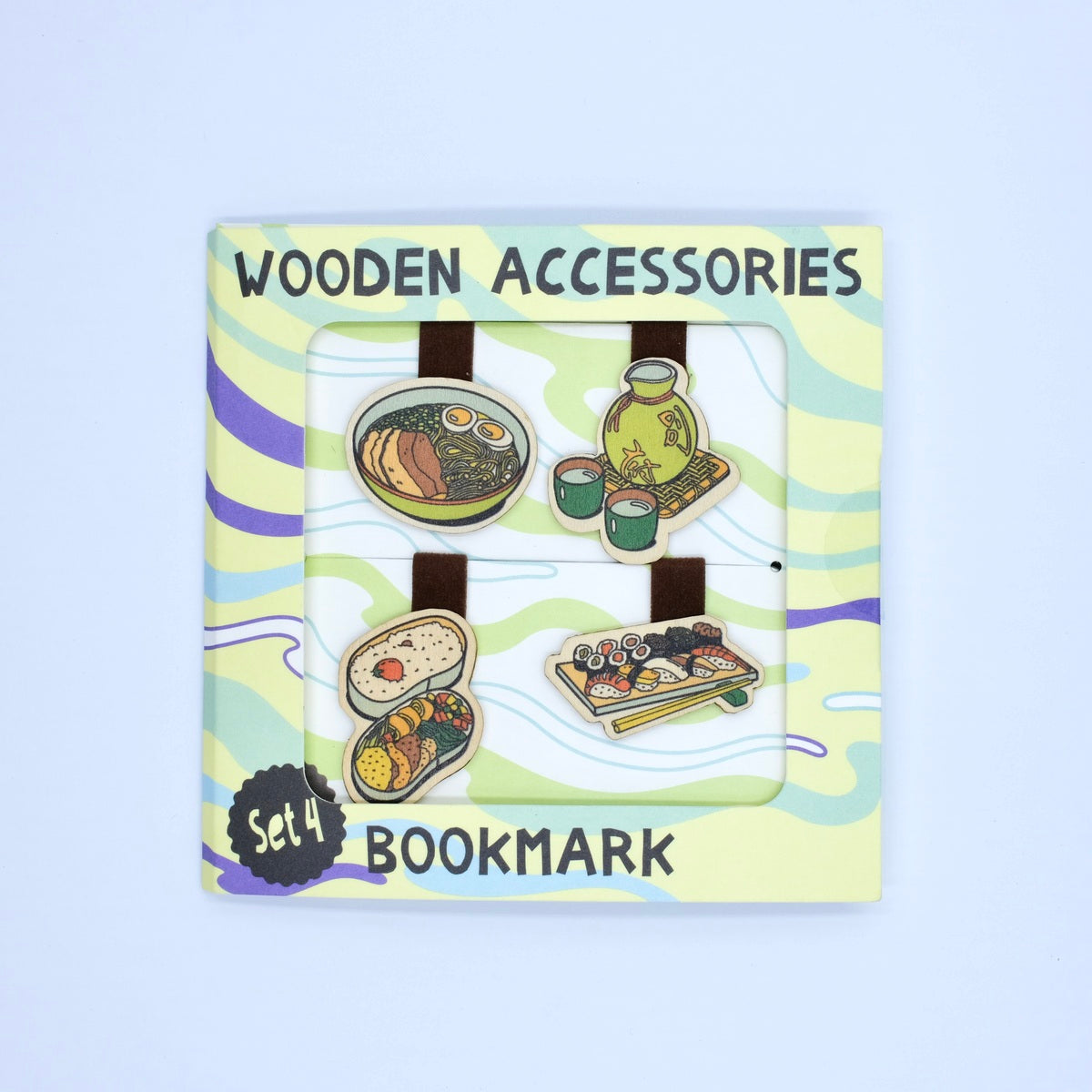 Wooden Bookmark (Set 4) - Travel