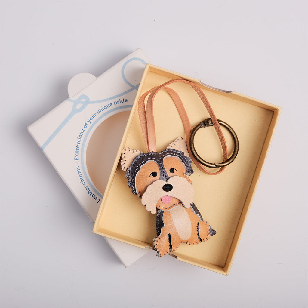  Yorkshire Terrier Leather Bag Charm-378