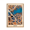 Wooden City Maps of American Cities