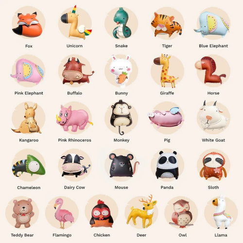 Cute Animal Collection Leather Bag Charm