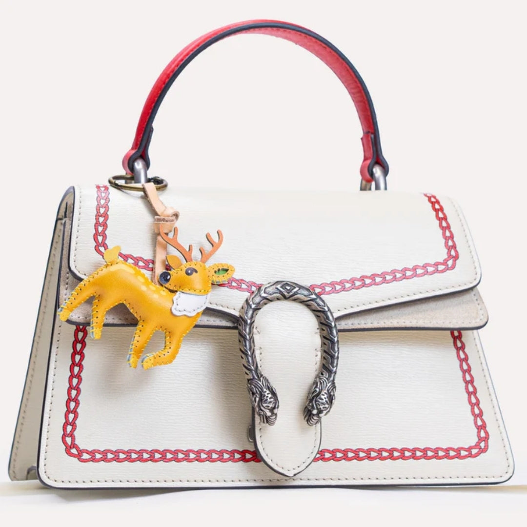 Cute Animal Collection Leather Bag Charm