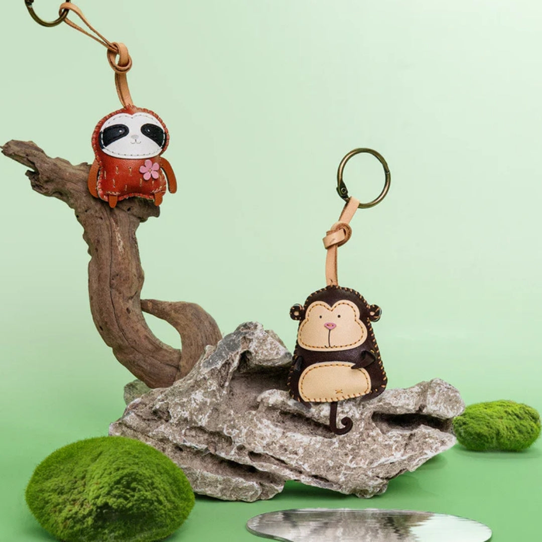 Cute Animal Collection Leather Bag Charm
