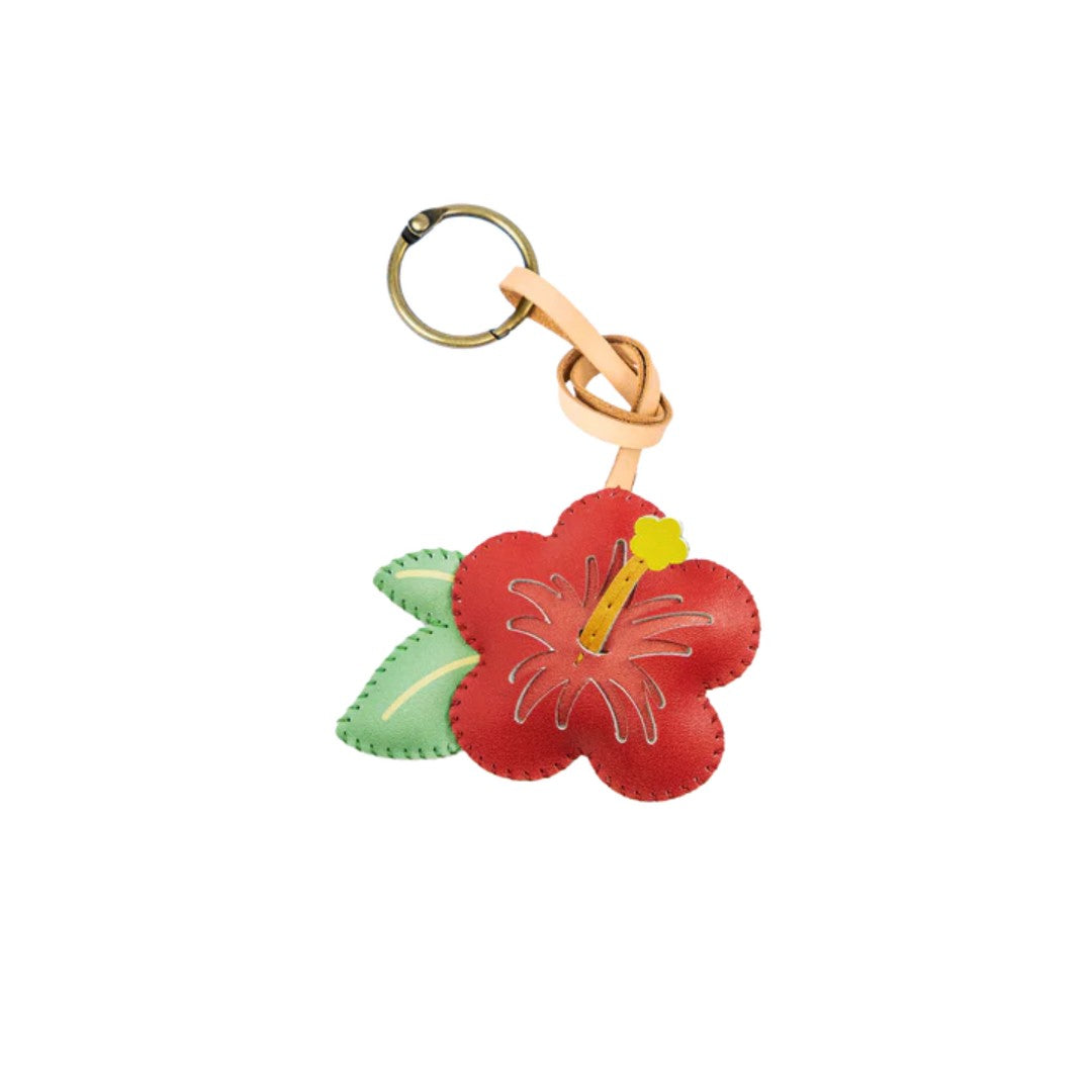 Flower Collection Leather Charm