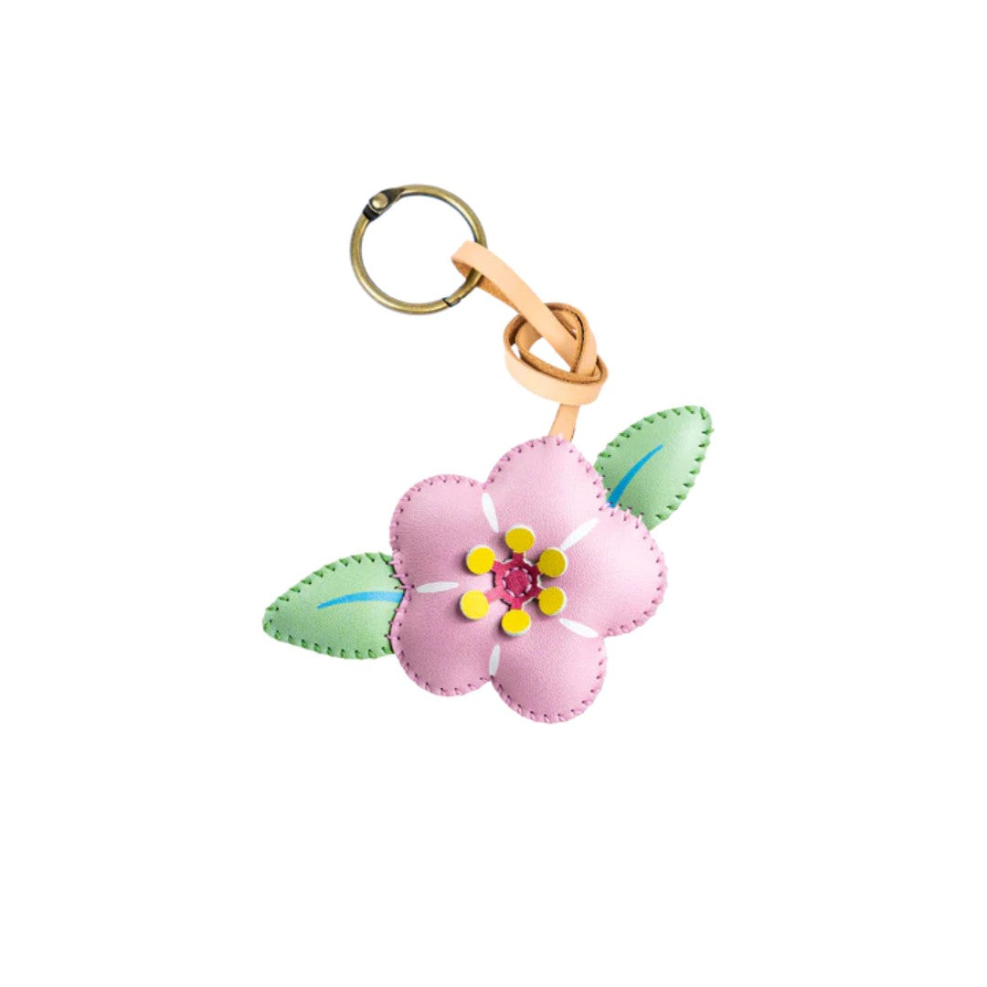 Flower Collection Leather Charm