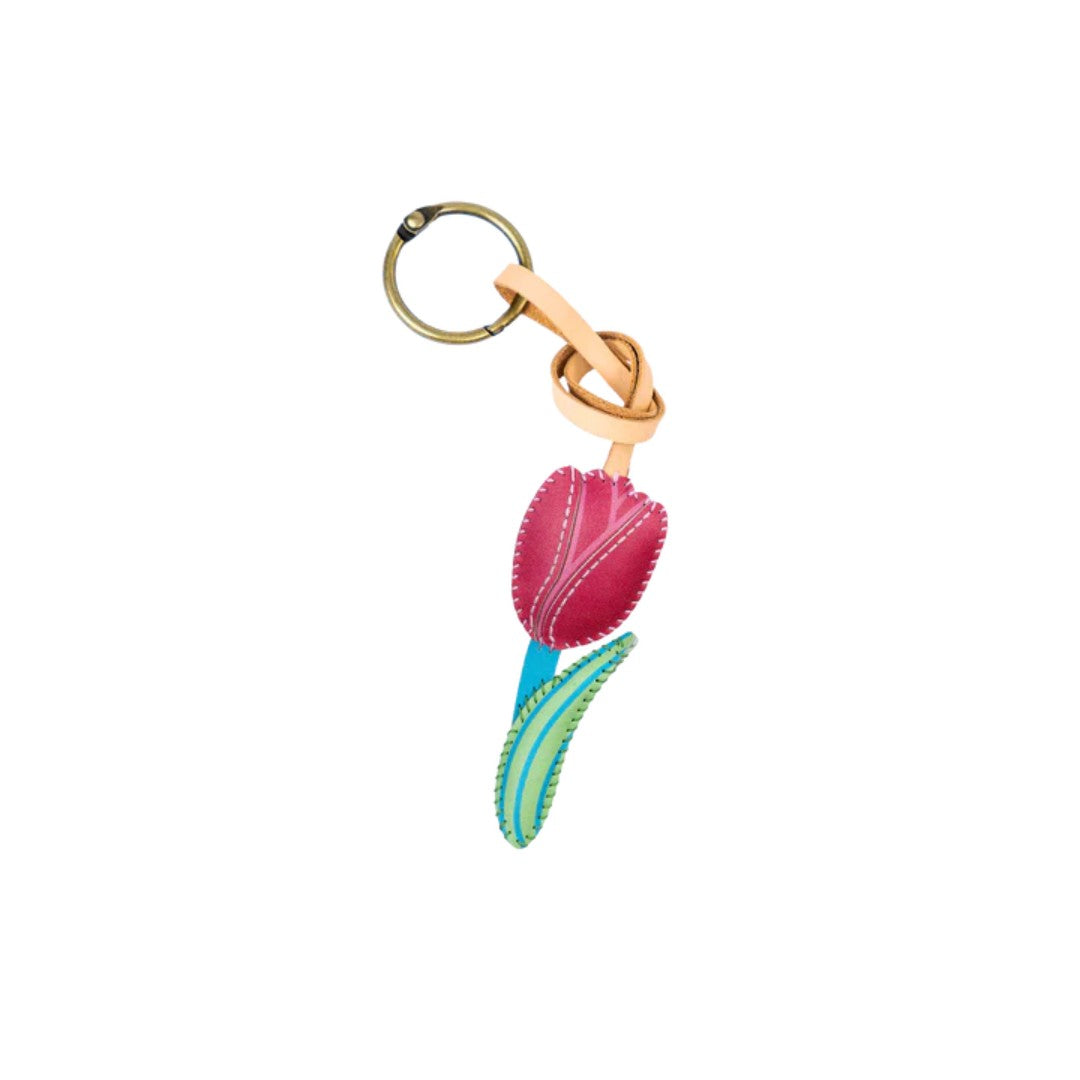 Flower Collection Leather Charm