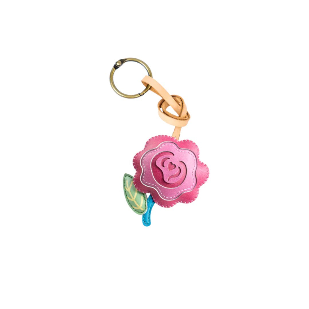 Flower Collection Leather Charm