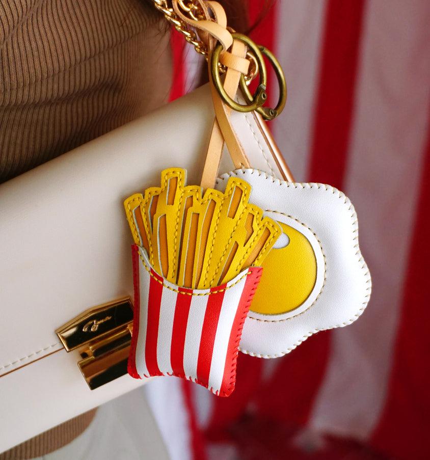 Food & Drink Collection Leather Bag Charm